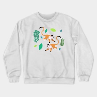 Tití monkey or squirrel monkey Crewneck Sweatshirt